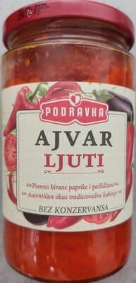 Podravka Ajvar Ljuti (Hot Red Pepper Relish)