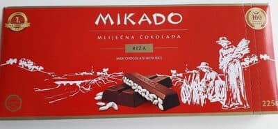 Zvečevo Mikado (Milk Chocolate with Rice)