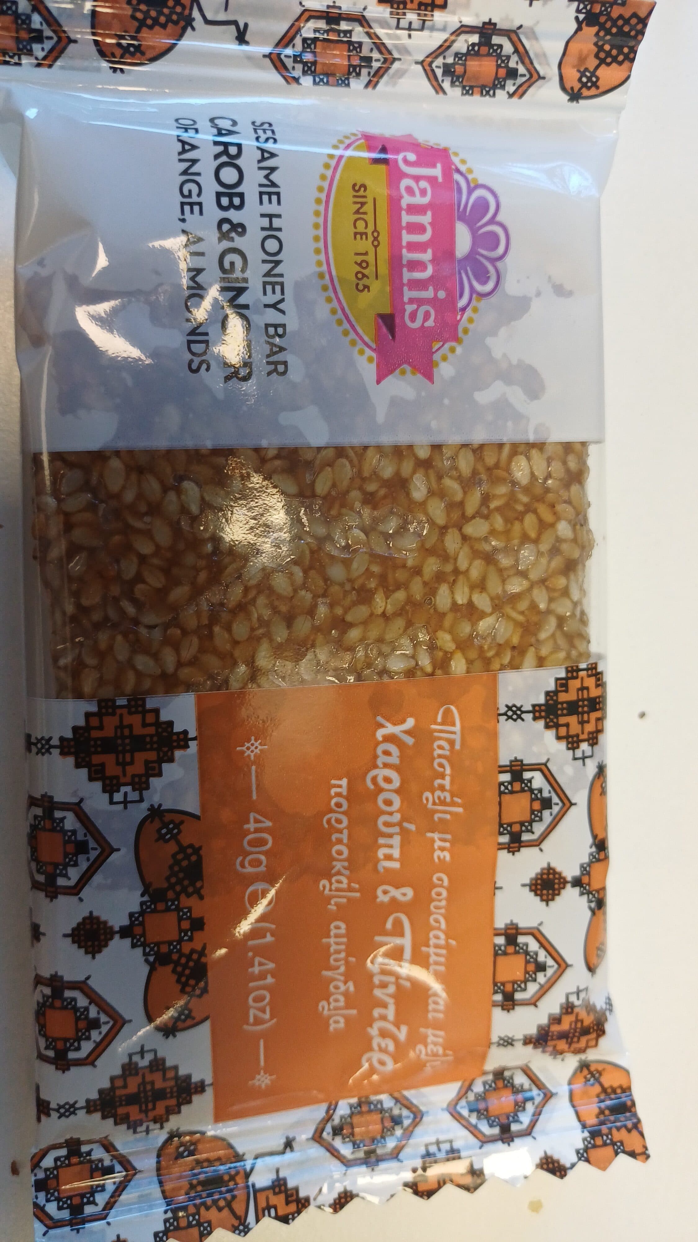 Jannis Pasteli (Sesame & Honey Bar, Almonds & Orange)