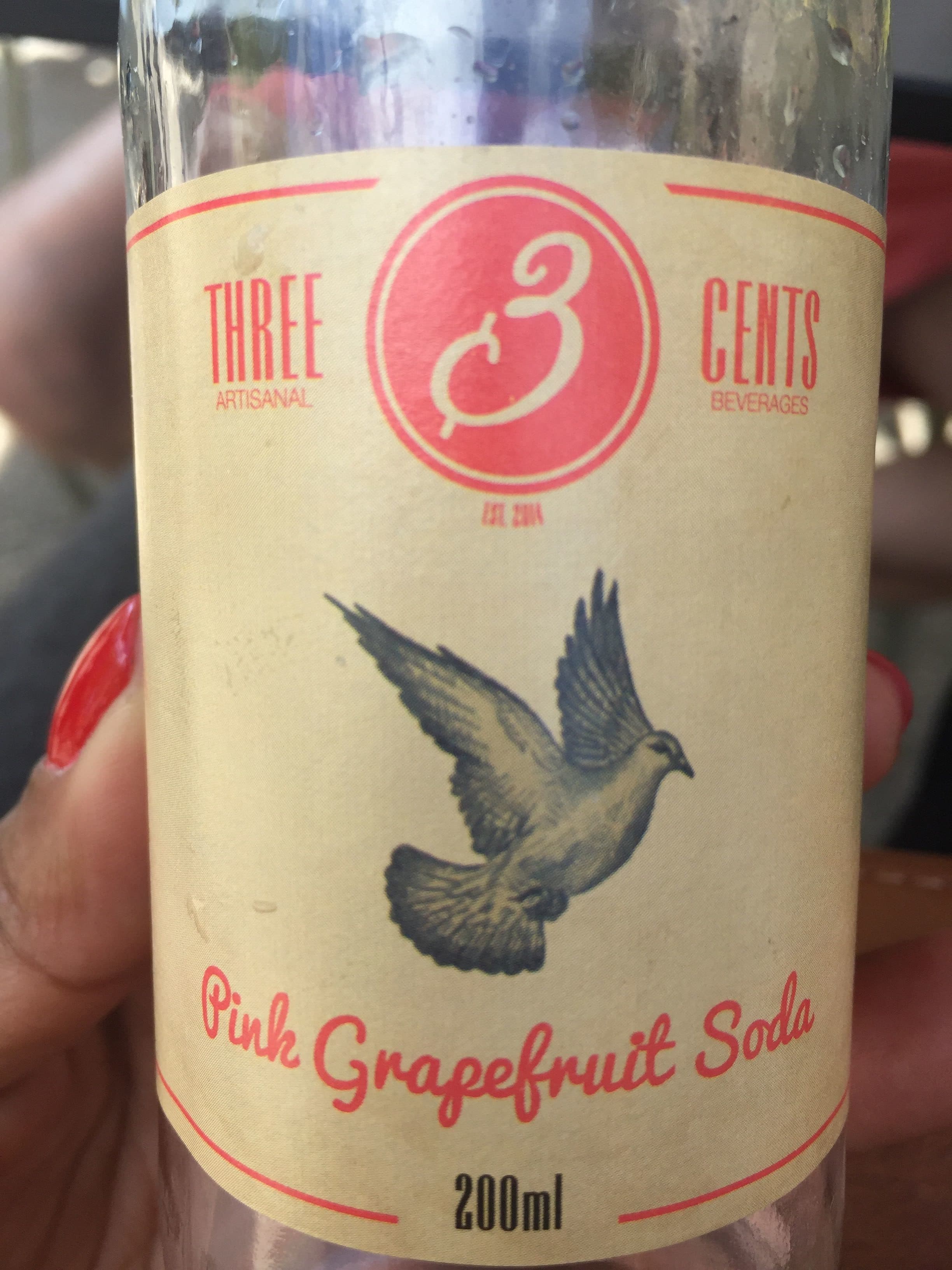 Three Cents Pink Grapefruit Soda