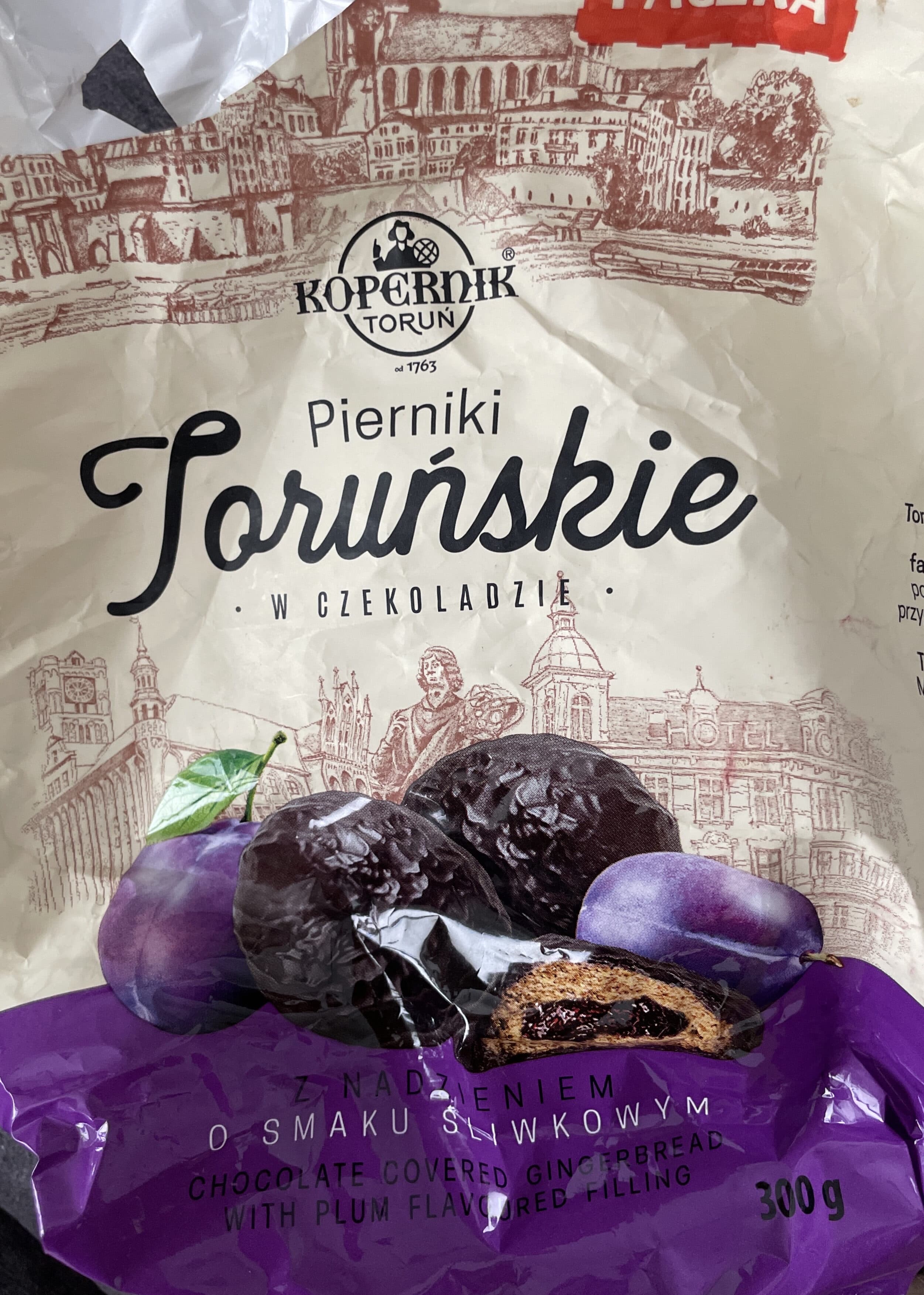 Kopernik Pierniki Toruńskie w Czekoladzie (Plum-Filled Gingerbread)