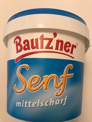 Bautz'ner Senf Mittelscharf (Medium-Hot Mustard)