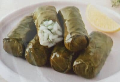 Palirria Dolmades (Stuffed Vine Leaves)